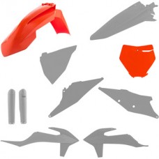 Acerbis KTM SX/SXF 19-22 Factory Grey Hawk Orange Plastics Kit 