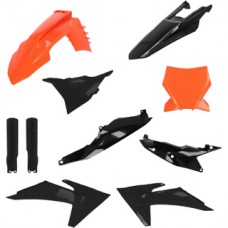 Acerbis KTM SX/SX-F 23-24 Orange/Black Plastics Kit 