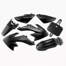 UFO Honda CRF50 04-23 Black Plastics Kit 