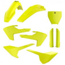 Polisport Husqvarna FC250-450 16-18 TC125-250 16-18 Fluro Yellow Plastics Kit 