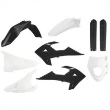 Polisport Gas Gas 18-20 Rieju 21-23 Black/White Plastics Kit 