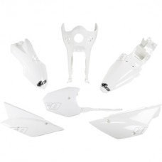 UFO Kawasaki KLX110 10-23 White Plastics Kit 