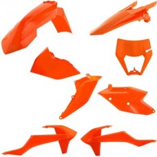 UFO KTM EXC/EXC-F 17-19 Orange Plastics Kit 