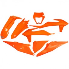 UFO KTM EXC 20-23 Orange Plastics Kits With Headlight Surround 