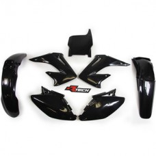 Racetech Honda CR 125/250 04-07 Black Plastics Kit 