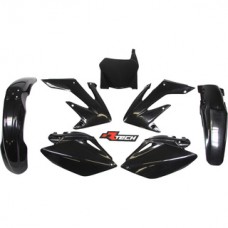 Rtech Honda CRF250R 08-09 Black Plastics Kit - Racetech