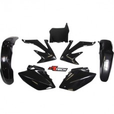 Rtech Honda CRF450R 2008 Black Plastics Kit - Racetech