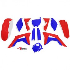 Racetech Honda CRF450R 17-18 CRF250R 18 Limited Edition Red Blue Plastics Kit 