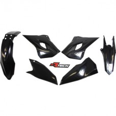 Rtech Husaberg TE/FE125-501 13-14 Black Plastics Kit - Racetech