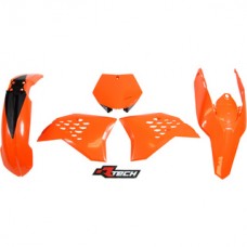 Racetech KTM 125-505SX/SX-F 07-10 125-530EXC/EXC-F 08-11 Orange Plastics Kit 