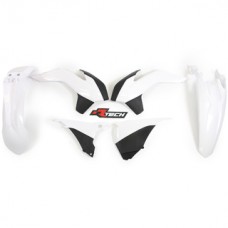 Racetech KTM EXC-EXCF 125-500 14-16 White/Black Plastics Kit 