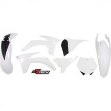 Rtech KTM 125-250 SX/SX-F 2012 250-450 SX-F 11-12 White Plastics Kit - Racetech