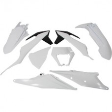 Rtech KTM EXC/EXC-F/XC-F 20-23 White/Black Erzberg Enduro Plastics Kit - Racetech