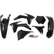 Rtech KTM 125-250 SX/SX-F 2012 250-450 SX-F 11-12 Black Plastics Kit - Racetech