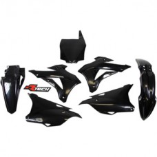 Rtech Kawasaki KX85 14-21 Black Plastics Kit - Racetech