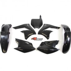 Racetech Kawasaki KX250F 06-08 Black Plastics Kit 