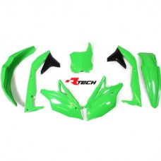 Racetech Kawasaki KX450F 16-18 Full Green/Black Plastic Kit 