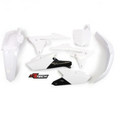 Racetech Yamaha YZ250-450F 14-18 White/Black Plastics Kit 