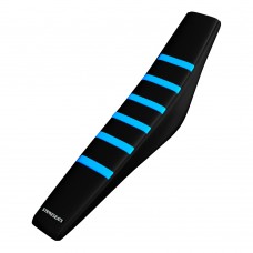 TM MX125/MX144/MX250/300 2T 15-21 / EN125/144/250/300 2T 15-21 LIGHT BLUE/BLACK/BLACK Gripper Ribbed Seat Cover